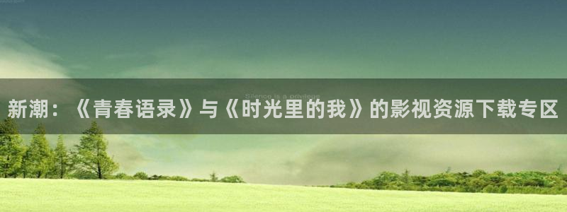九九视频这里只有免费精品：新潮：《青春语录》与《时光里的我》的影视资源下载专区